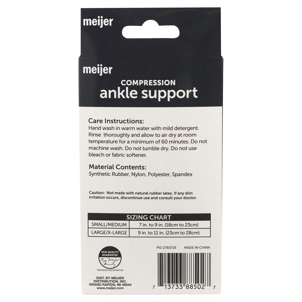 slide 5 of 5, Meijer Compression Elastic Support Ankle Brace Large/X-Large, 1 ct