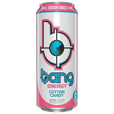 slide 1 of 1, Bang Energy Drink Cotton Candy Can - 16 Fl. Oz., 16 fl oz