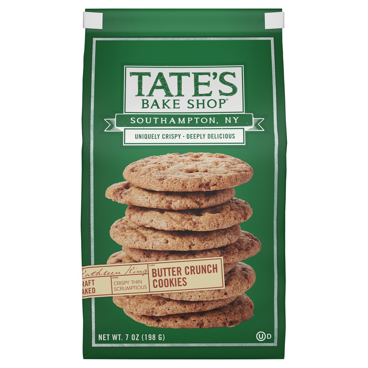 slide 1 of 7, Tate's Bake Shop Tate's Butter Crunch Cookies - 7 oz, 7 oz