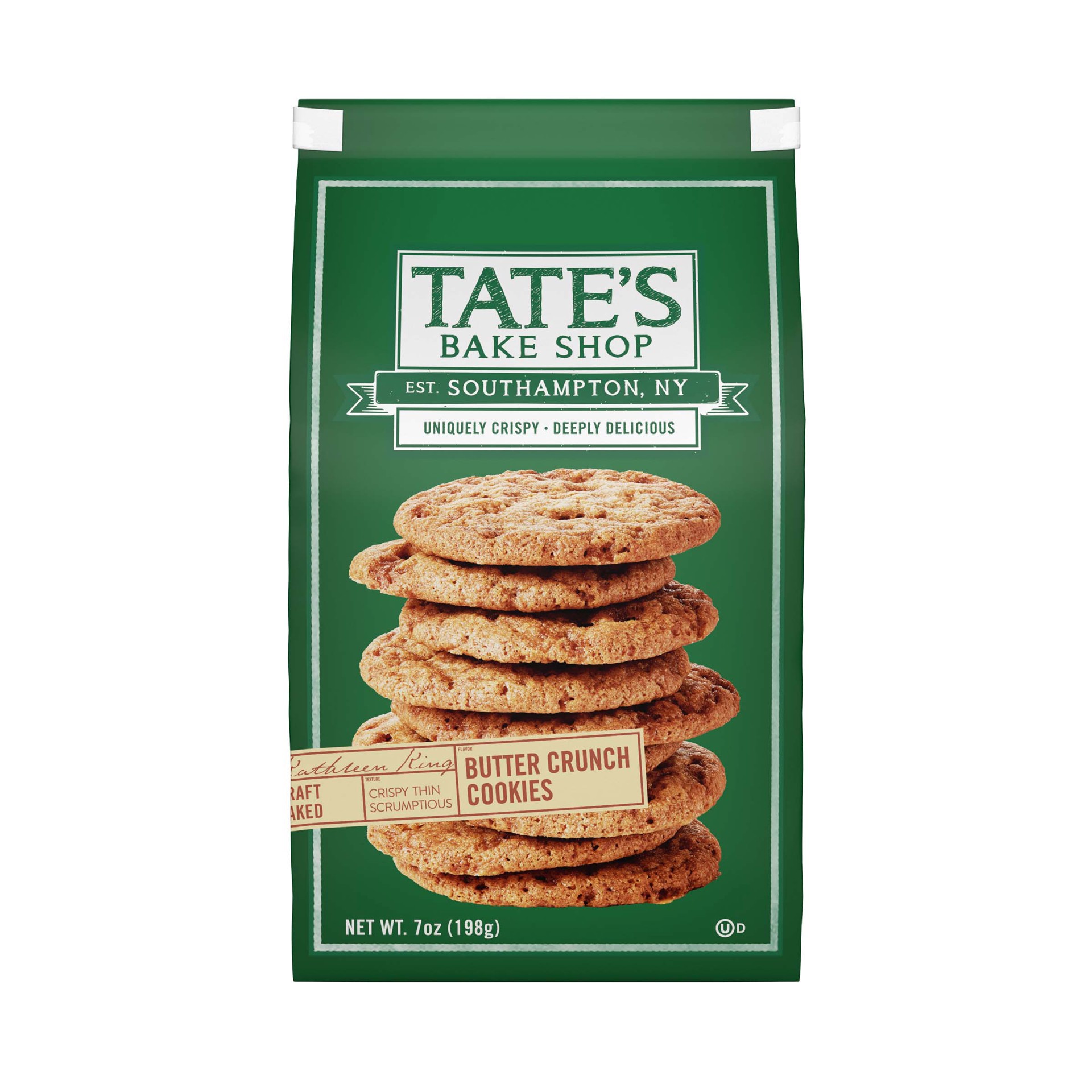 slide 1 of 7, Tate's Bake Shop Tate's Butter Crunch Cookies, 7 oz