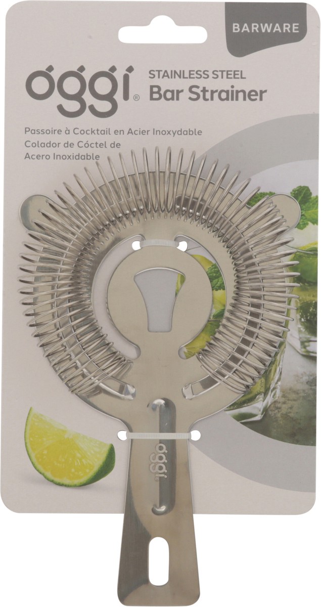slide 11 of 12, Oggi Barware Stainless Steel Bar Strainer 1 ea, 1 ct