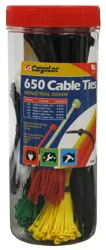 Cargoloc Cable Ties 650 Piece - Assortment