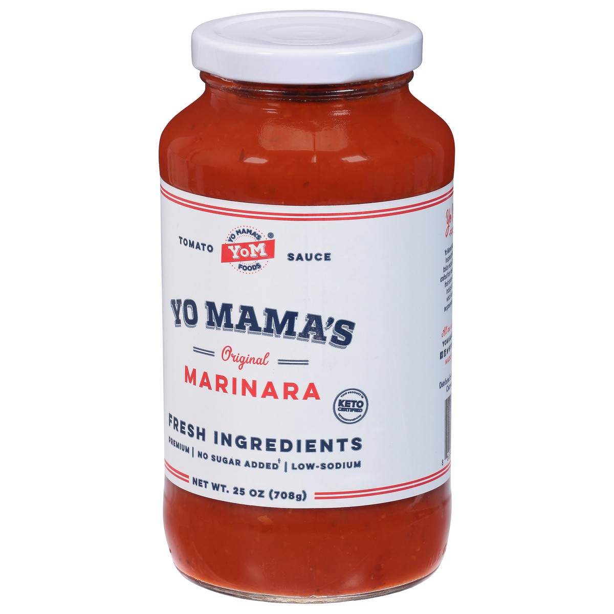 slide 3 of 9, Yo Mama's Marinara Tomato Sauce 25 oz, 25 oz