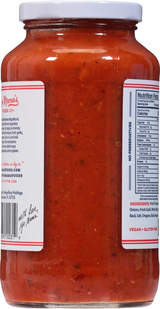 slide 9 of 9, Yo Mama's Marinara Tomato Sauce 25 oz, 25 oz