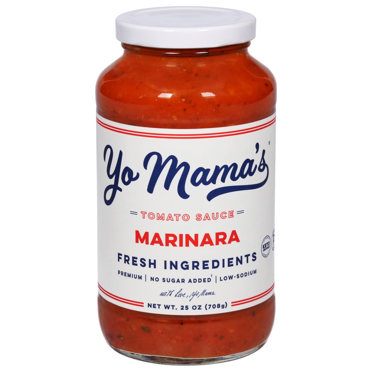 slide 1 of 9, Yo Mama's Marinara Tomato Sauce 25 oz, 25 oz