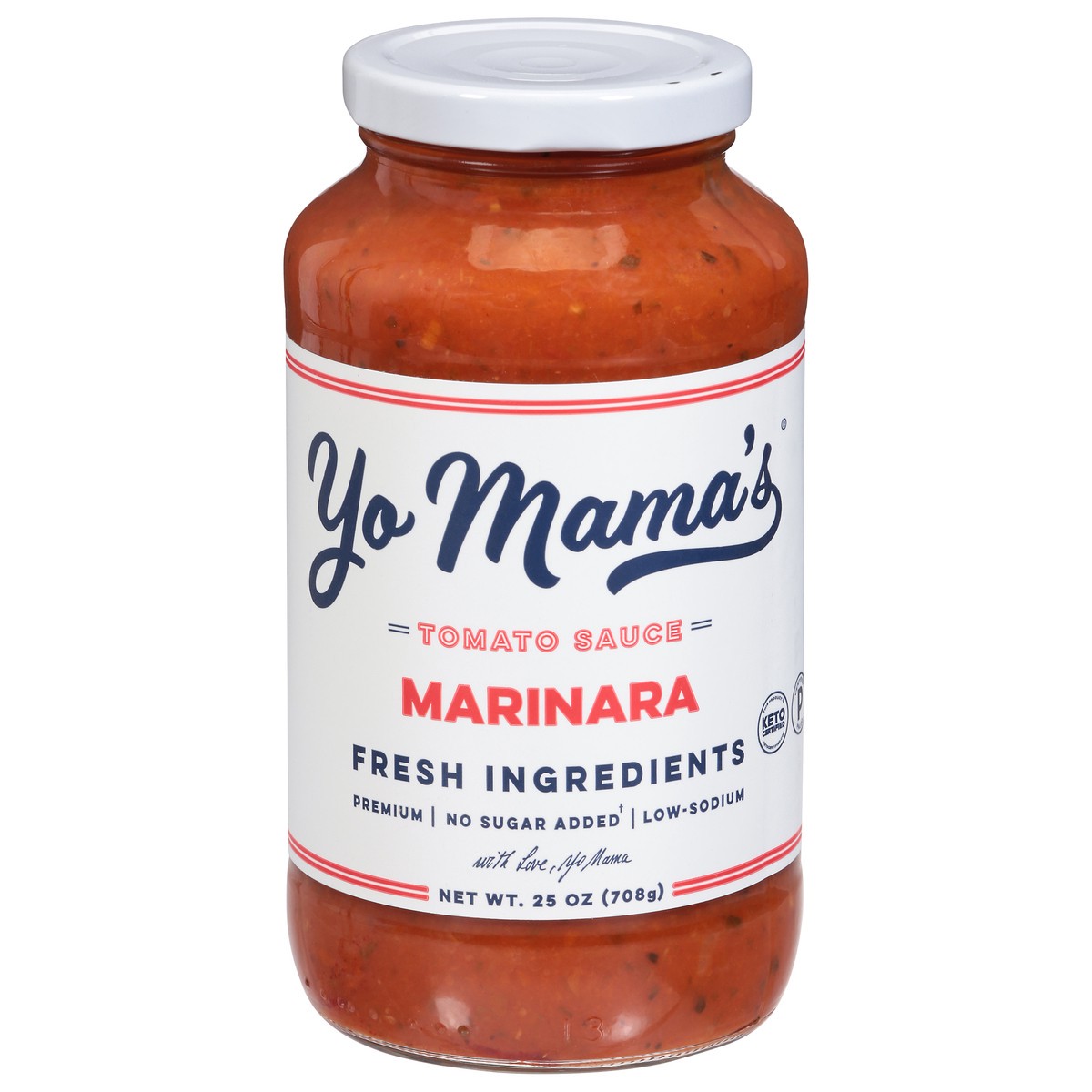 slide 1 of 9, Yo Mama's Marinara Tomato Sauce 25 oz, 25 oz