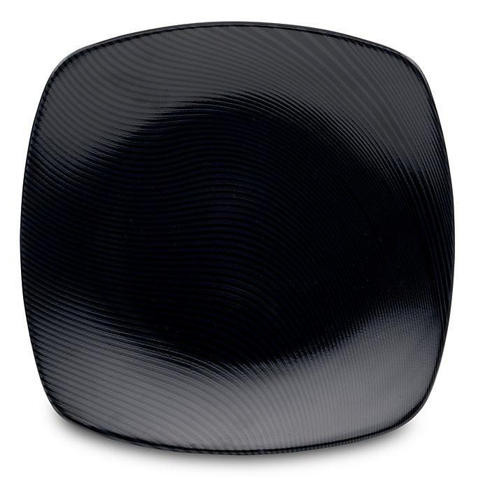 slide 1 of 1, Noritake Black on Black Dune Square Platter, 1 ct