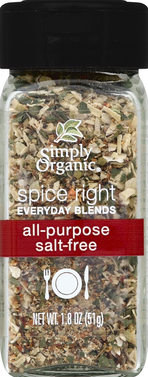 slide 2 of 2, Simply Organic Spice Right Salt-Free All-Purpose Everyday Blends 1.80 oz, 1.8 oz