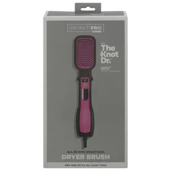 InfinitiPro All-in-One Smoothing Dryer Brush with The Knot Dr. Flexalite Bristles 1 ea