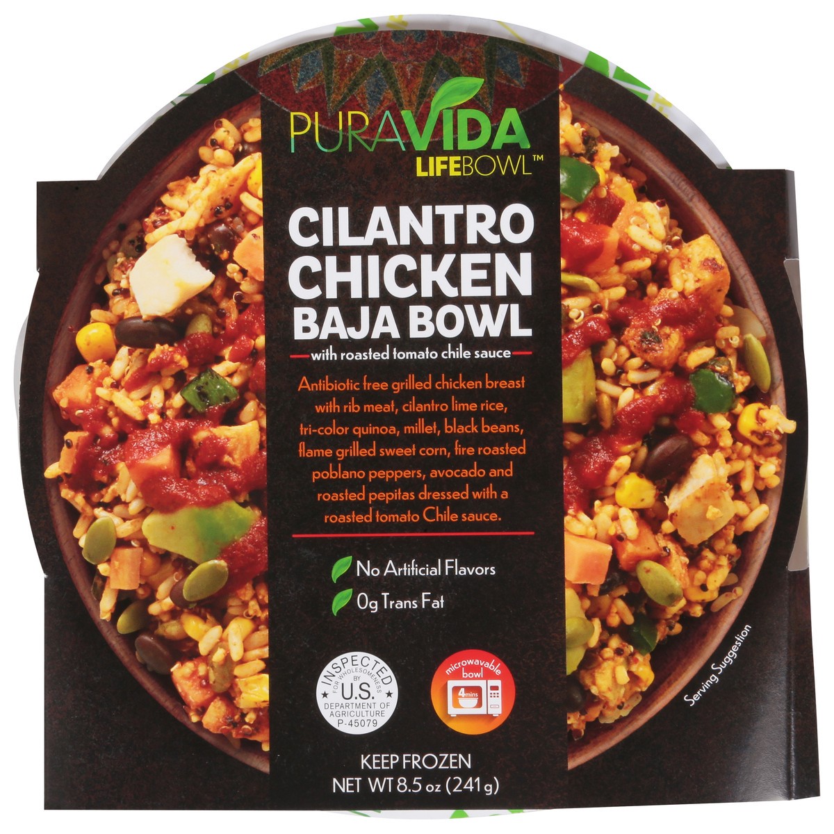 slide 2 of 13, PuraVida Life Bowl Cilantro Chicken Baja Bowl 8.5 oz, 8.5 oz
