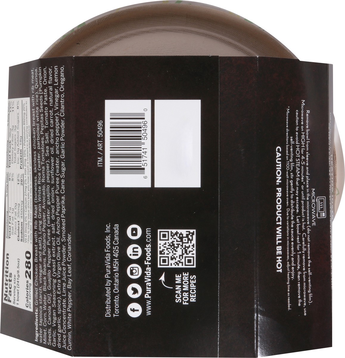 slide 5 of 13, PuraVida Life Bowl Cilantro Chicken Baja Bowl 8.5 oz, 8.5 oz