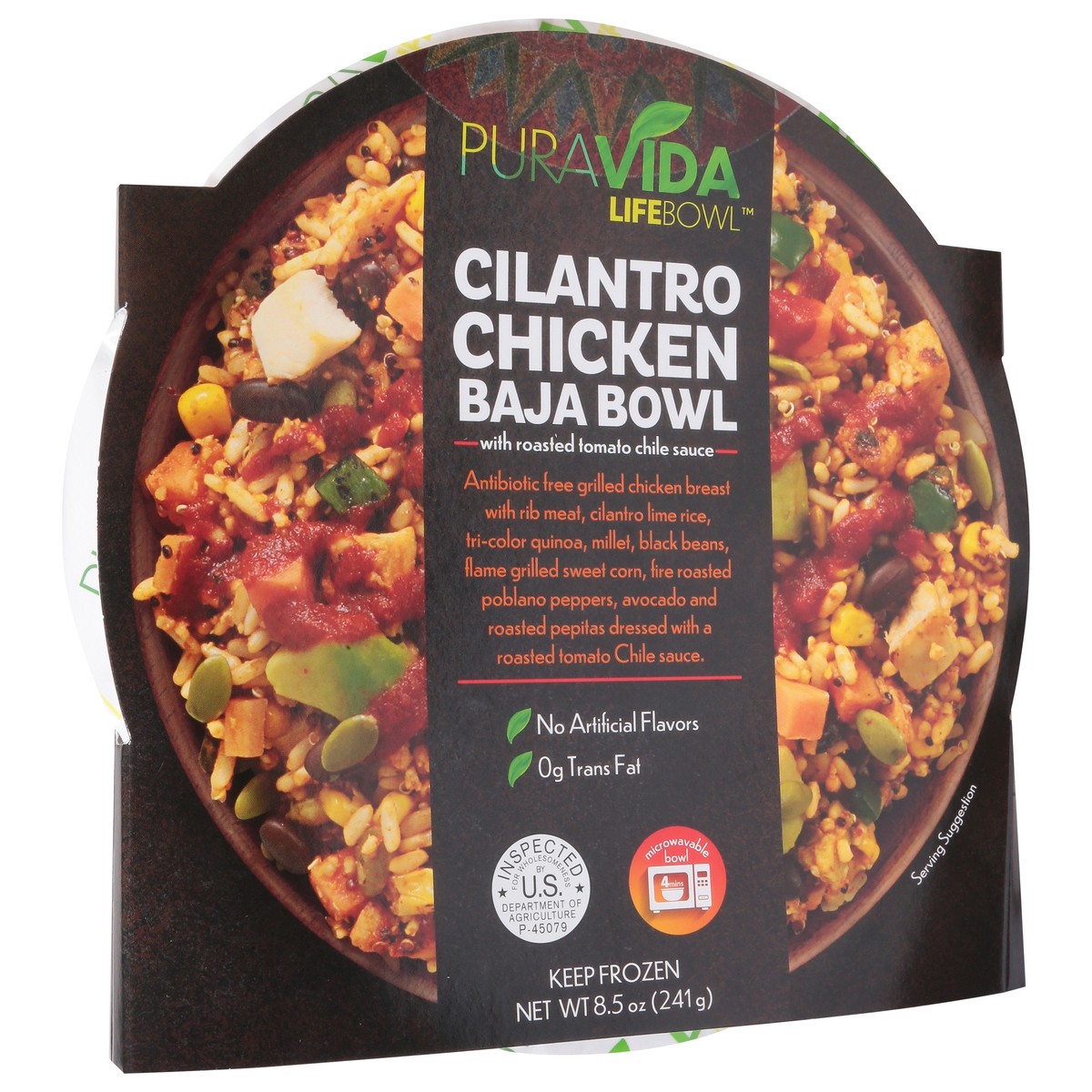 slide 10 of 13, PuraVida Life Bowl Cilantro Chicken Baja Bowl 8.5 oz, 8.5 oz