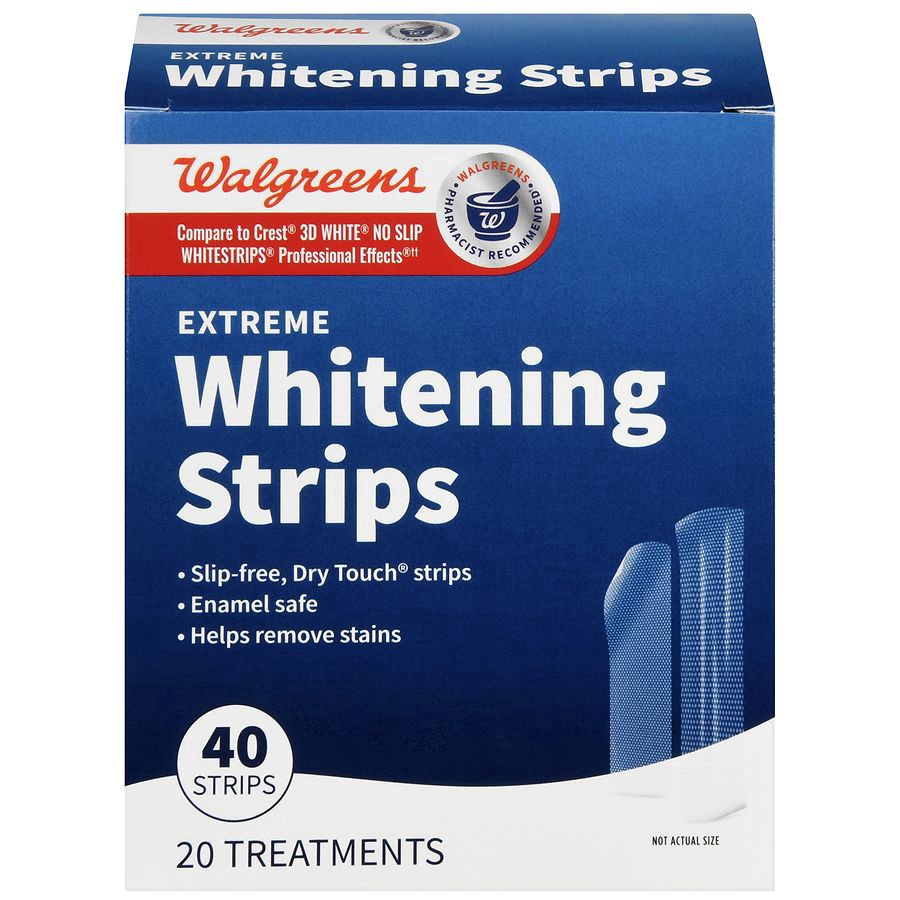 slide 1 of 5, Walgreens Extreme Whitening Strips, 40 ct