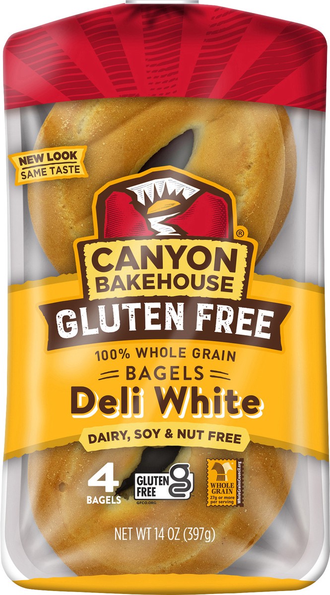 slide 11 of 11, Canyon Bakehouse® gluten free deli white bagels, 14 oz