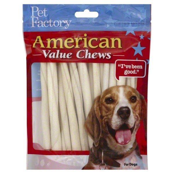 slide 1 of 7, Pet Factory Ry American Beefhide Twist Sticks, 25 ct