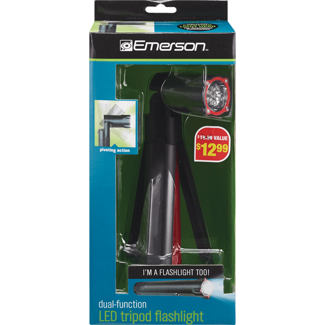 slide 1 of 1, Emerson Dual-Function Led Tripod Flashlight, 1 ct