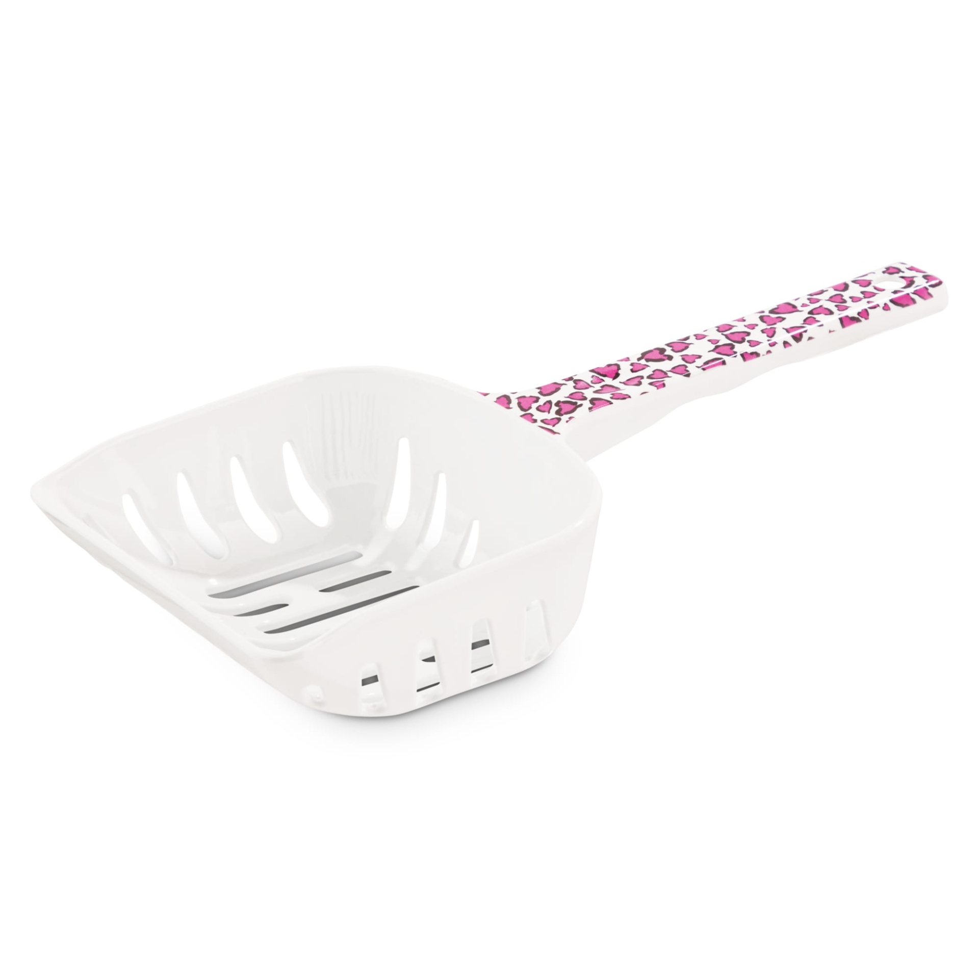 slide 1 of 1, So Phresh Easy-Lift Cat Litter Scoop with Mulberry Cheetah Print, 1 ct