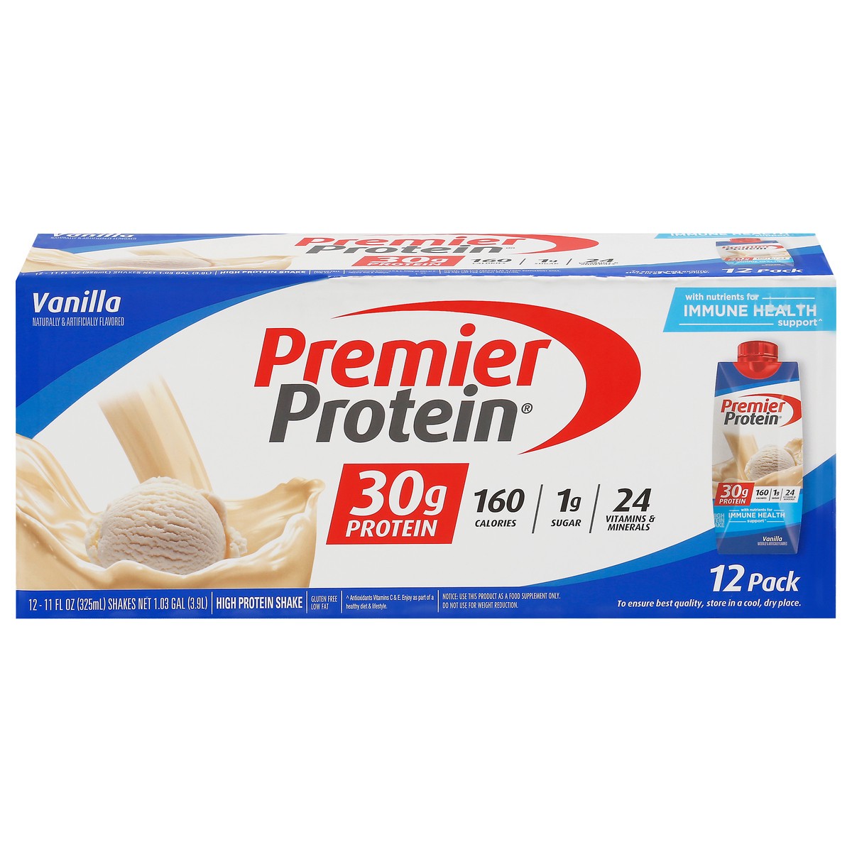 slide 8 of 13, Premier Protein Nutritional Shake - Vanilla - 11 fl oz/12pk, 132 fl oz