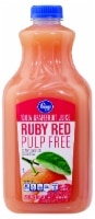 slide 1 of 1, Kroger Ruby Red Pulp Free Grapefruit Juice, 59 fl oz