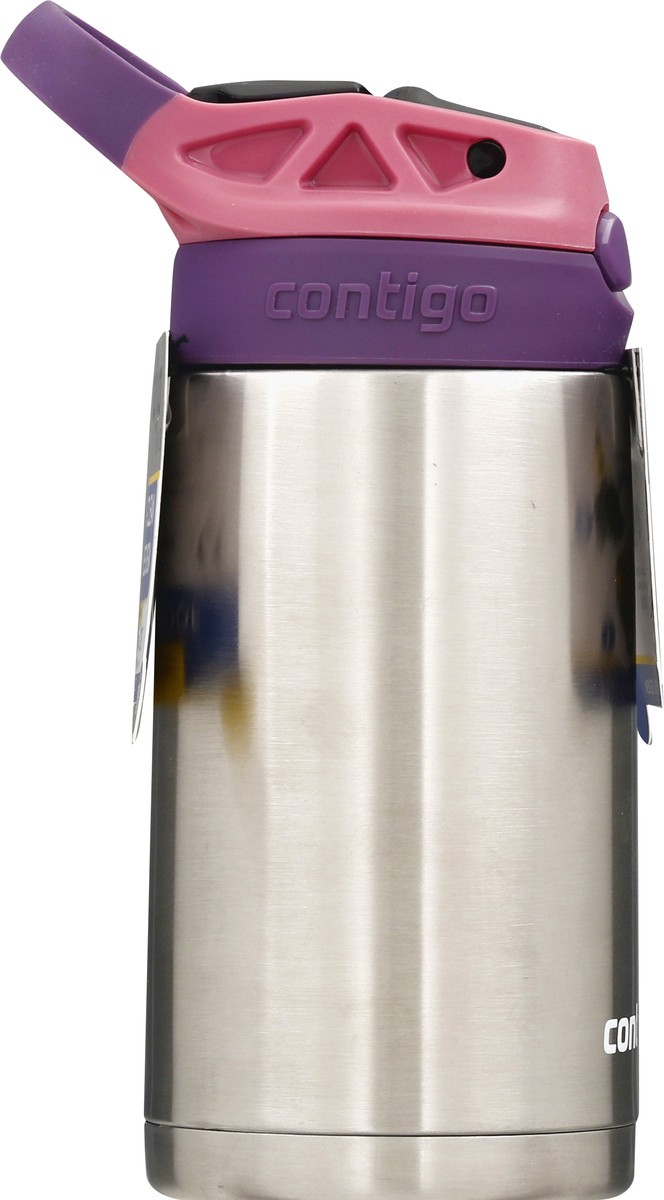 slide 5 of 11, Contigo Kids Stainless Steel Water Bottle with Redesigned AUTOSPOUT Straw, Eggplant & Punch, 1 ct