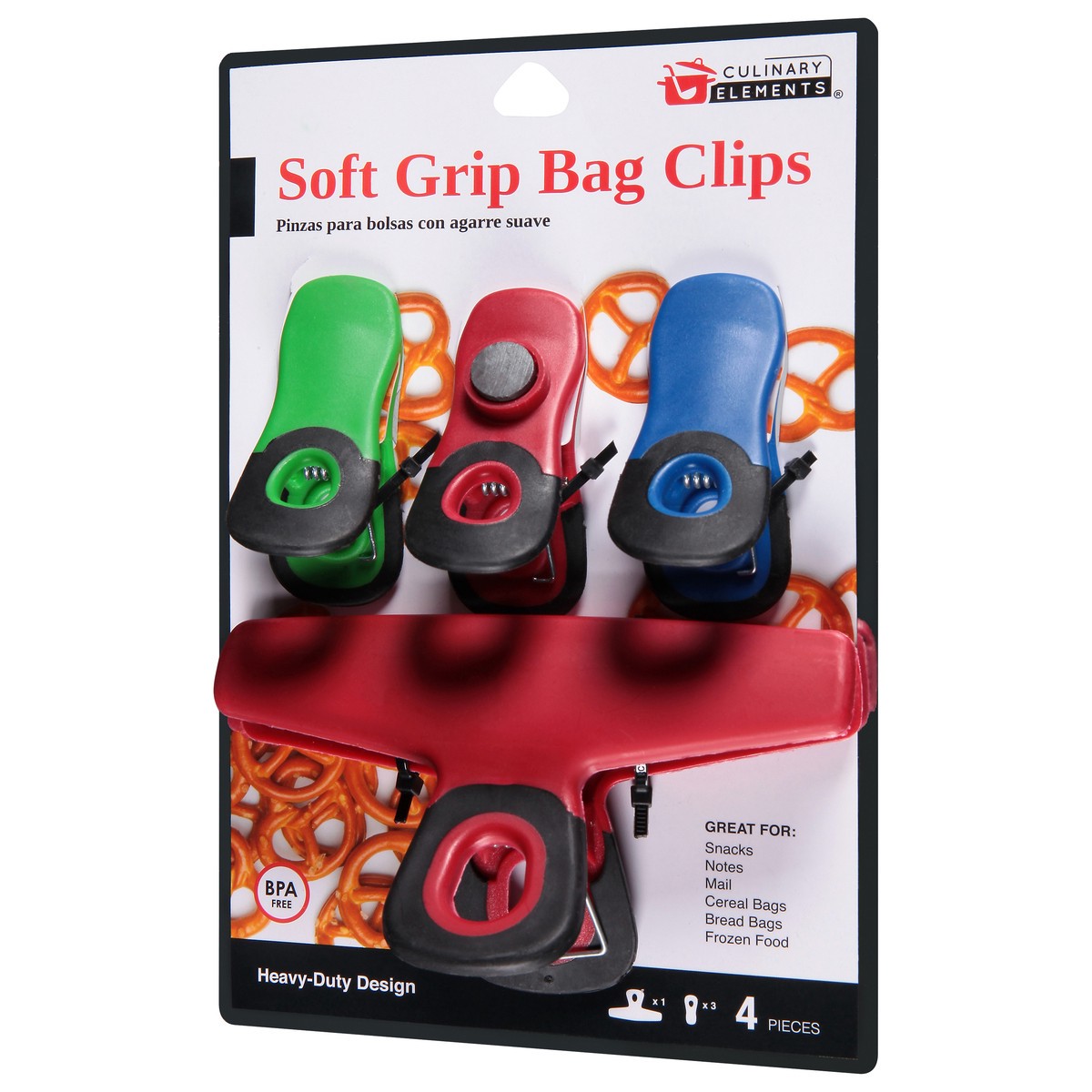 slide 4 of 12, Culinary Elements Lami Bag Clips - Soft Grip, 1 ct