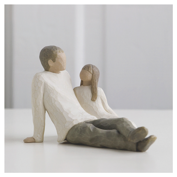 slide 1 of 1, Willow Tree Father & Daughter, 1 ct