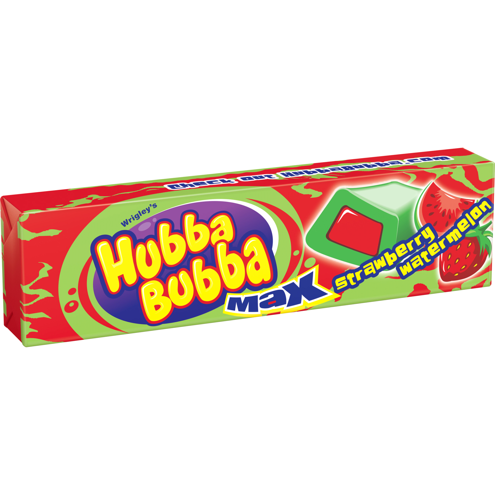 slide 1 of 2, Hubba Bubba Max Strawberry Watermelon Bubble Gum, 1 ct
