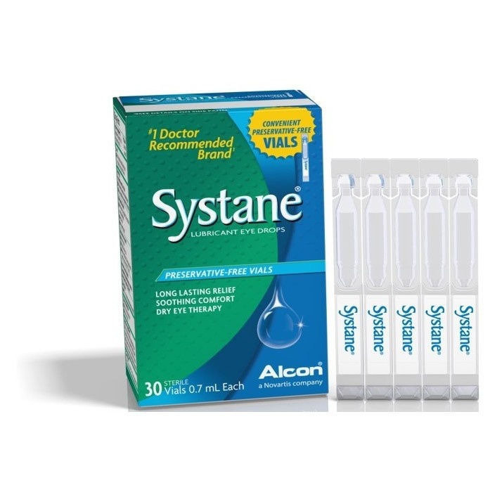 slide 1 of 4, Systane Lubricant Eye Drops Preservative Free Vials, 28 ct; 0.01 fl oz
