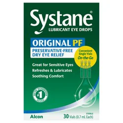 Systane Lubricant Eye Drops Preservative-Free, 30 Ct Vials