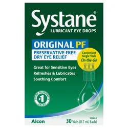 Systane Lubricant Eye Drops Preservative-Free, 30 Ct Vials