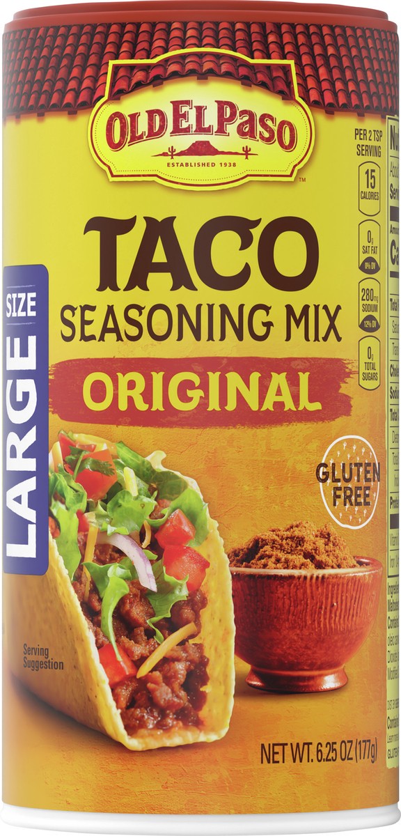 slide 5 of 9, Old El Paso Taco Seasoning Mix Original 6.25oz, 6.25 oz