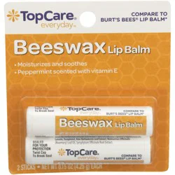 TopCare Everyday Beeswax Lip Balm 2 - 0.15 oz Sticks