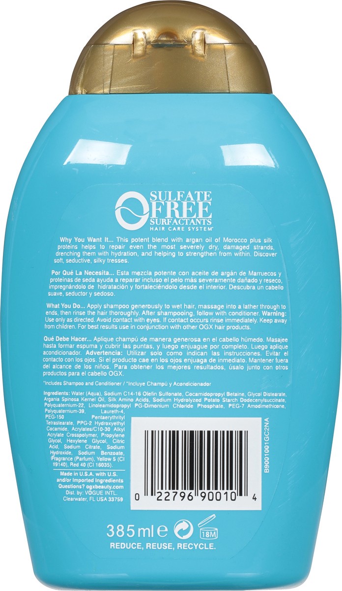 slide 5 of 9, OGX Hydrate & Repair + Argan Oil of Morocco Extra Strength Shampoo for Dry, Damaged Hair - 13 fl oz, 13 fl oz