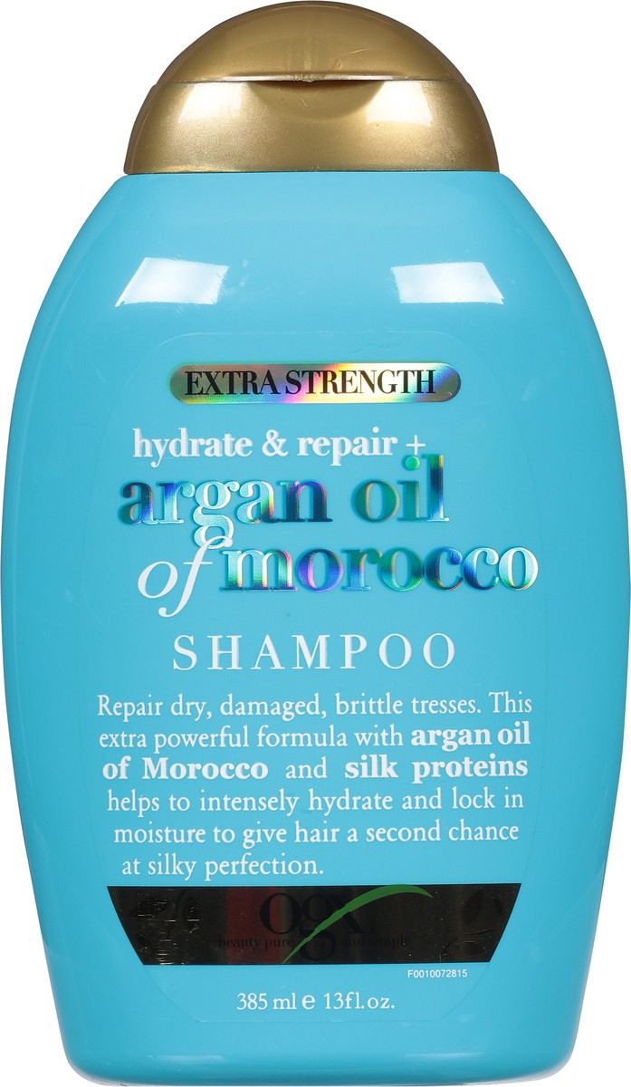 slide 6 of 9, OGX Hydrate & Repair + Argan Oil of Morocco Extra Strength Shampoo for Dry, Damaged Hair - 13 fl oz, 13 fl oz