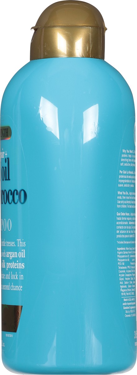 slide 8 of 9, OGX Hydrate & Repair + Argan Oil of Morocco Extra Strength Shampoo for Dry, Damaged Hair - 13 fl oz, 13 fl oz