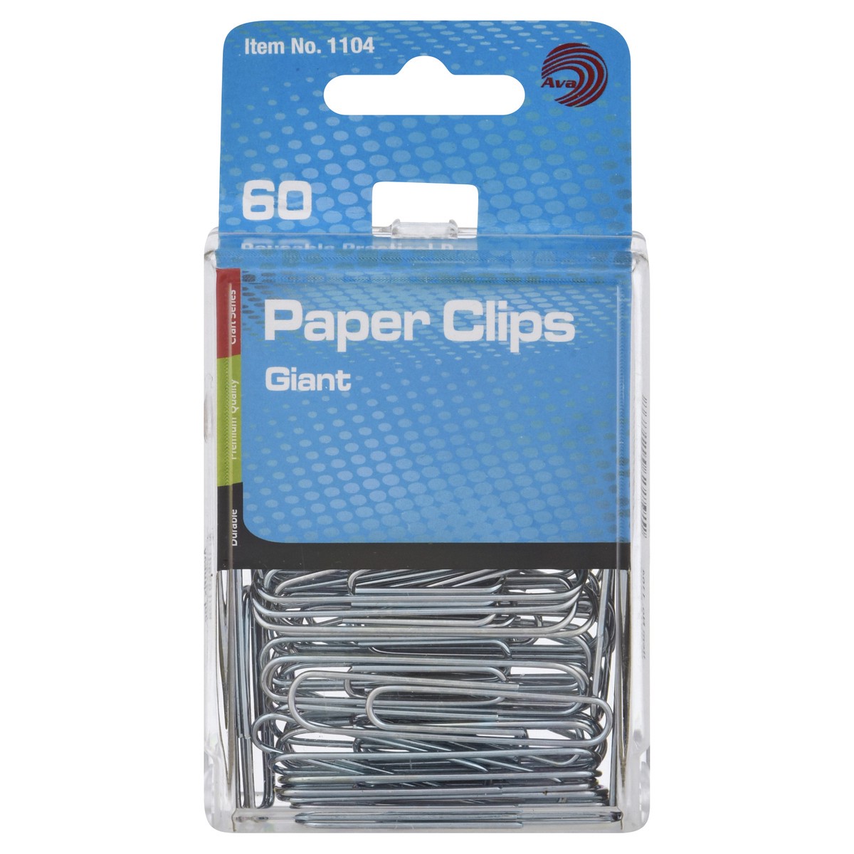 slide 1 of 9, AVA Giant Paper Clips 60 ea, 60 ct