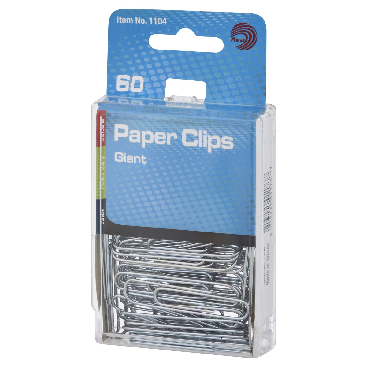 slide 2 of 9, AVA Giant Paper Clips 60 ea, 60 ct