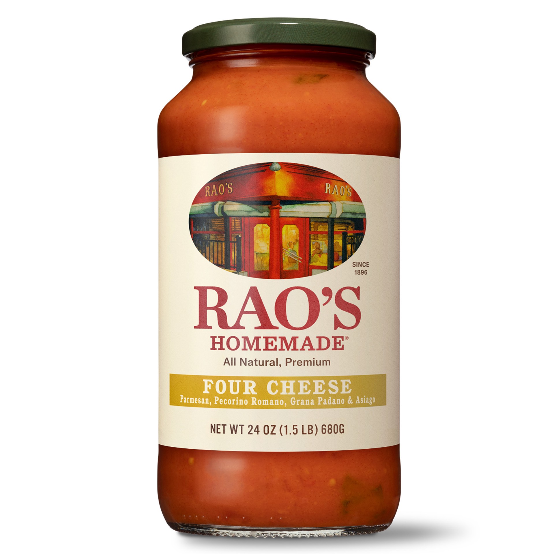 slide 1 of 2, Rao's Homemade Rao's Four Cheese Sauce, 24 oz