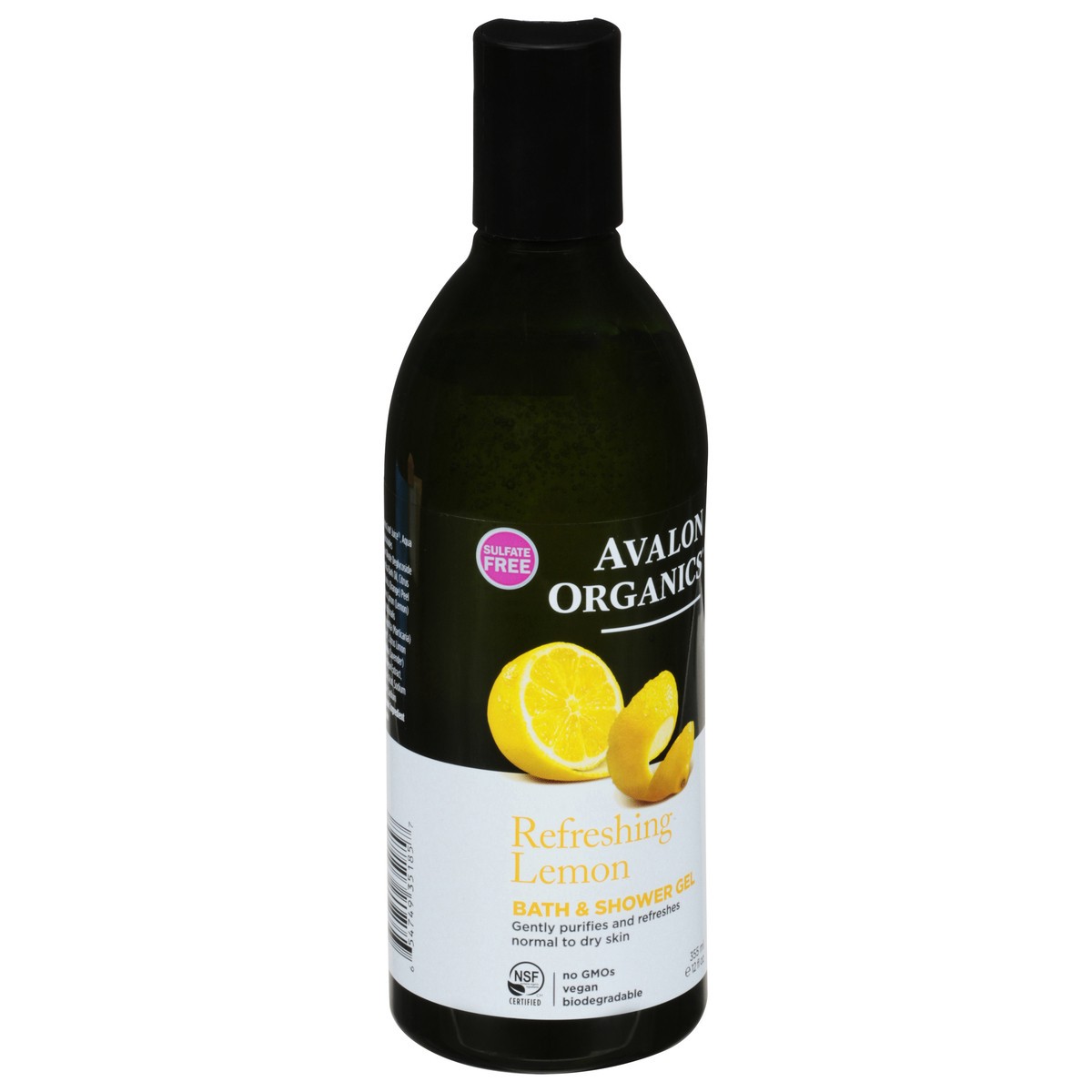 slide 4 of 8, Avalon Organics Refreshing Lemon Bath & Shower Gel 12 fl oz, 12 fl oz