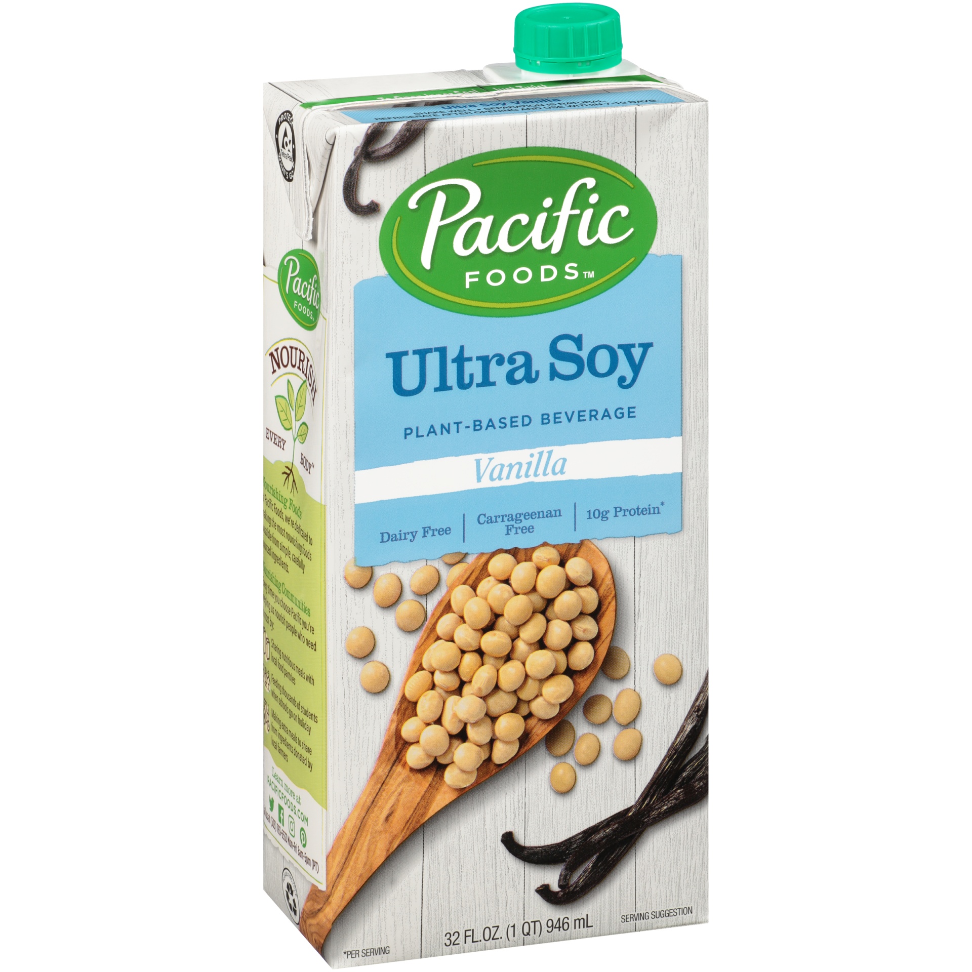 slide 1 of 4, Pacific Foods Ultra Soy Vanilla Plant-Based Beverage, 32 fl oz