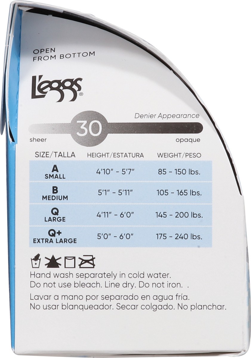 slide 3 of 11, L'eggs Sheer Energy Jet Black Medium Support Leg Compression Sheer Tights Q 1 ea, 1 ct
