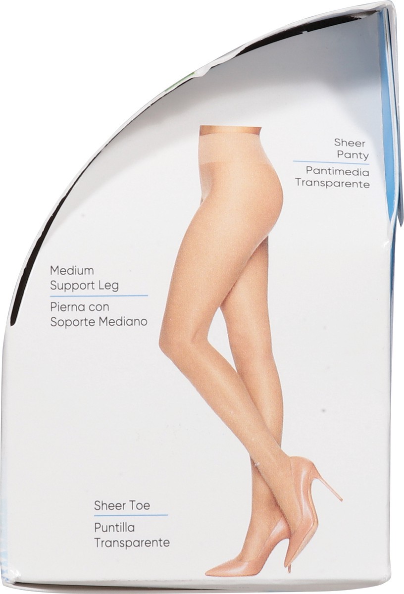slide 4 of 11, L'eggs Sheer Energy Jet Black Medium Support Leg Compression Sheer Tights Q 1 ea, 1 ct