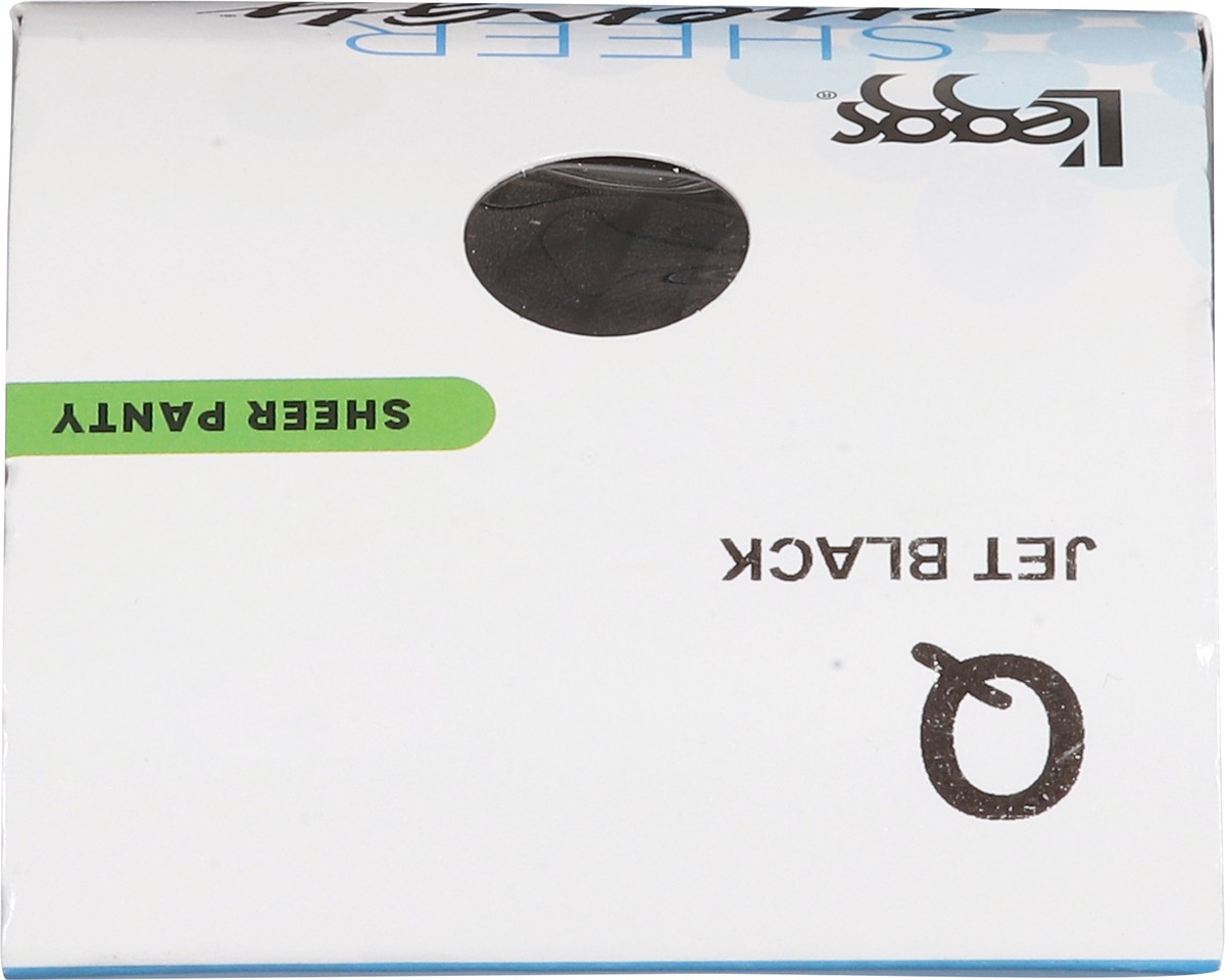 slide 9 of 11, L'eggs Sheer Energy Jet Black Medium Support Leg Compression Sheer Tights Q 1 ea, 1 ct