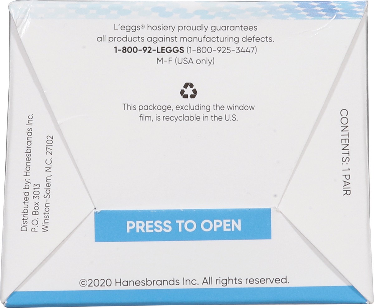 slide 6 of 11, L'eggs Sheer Energy Jet Black Medium Support Leg Compression Sheer Tights Q 1 ea, 1 ct