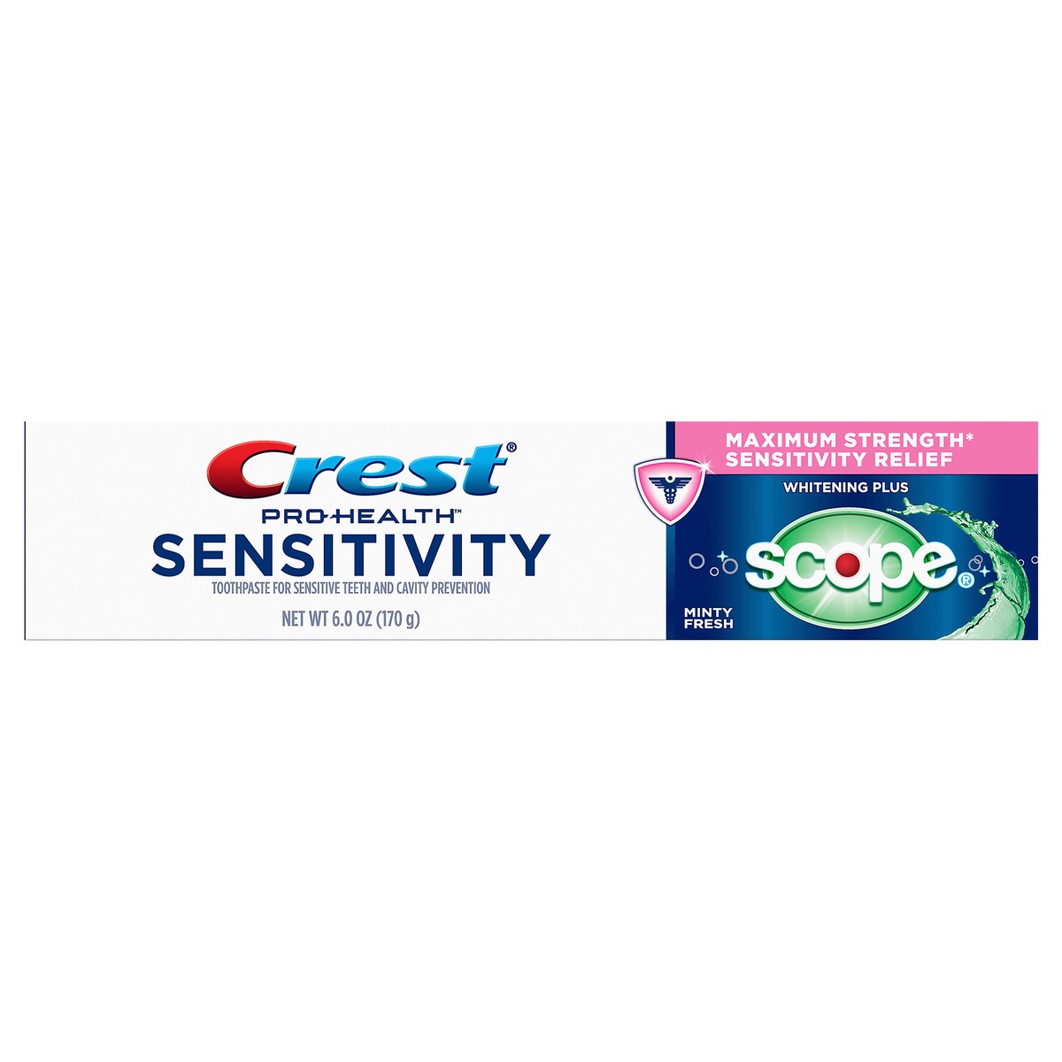 slide 1 of 3, Crest Pro-Health Sensitivity Whitening Plus Scope Toothpaste, 6.0 oz, 6 oz