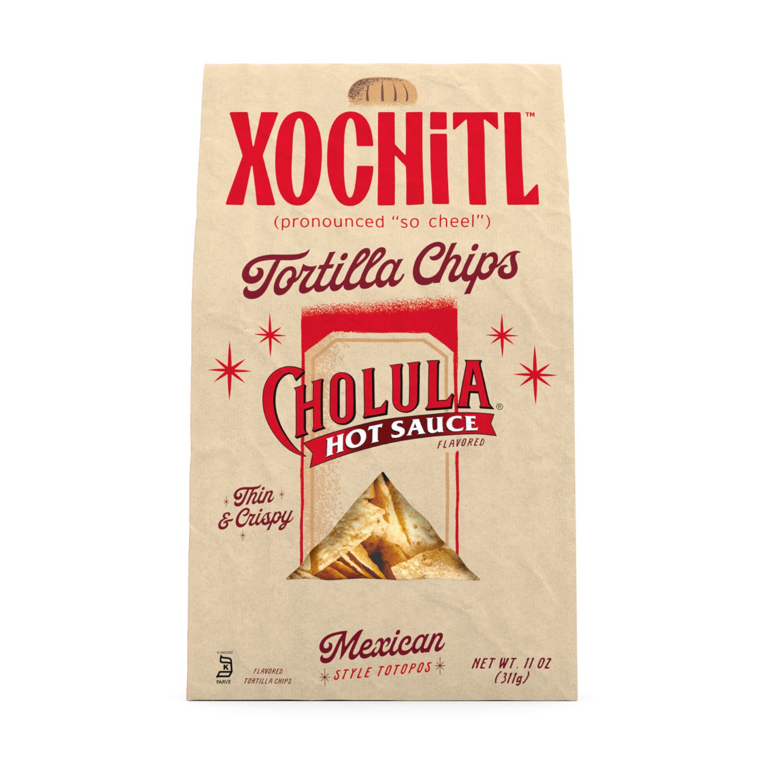 slide 1 of 2, Xochitl™ Cholula® Hot Sauce Flavored Tortilla Chips, 7.5 oz, 7.5 oz