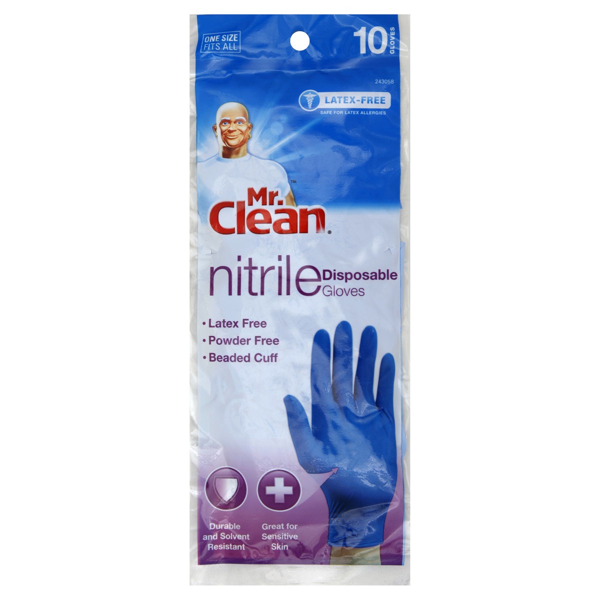 slide 2 of 3, Mr. Clean Disposable Nitrile Glove , 10 ct