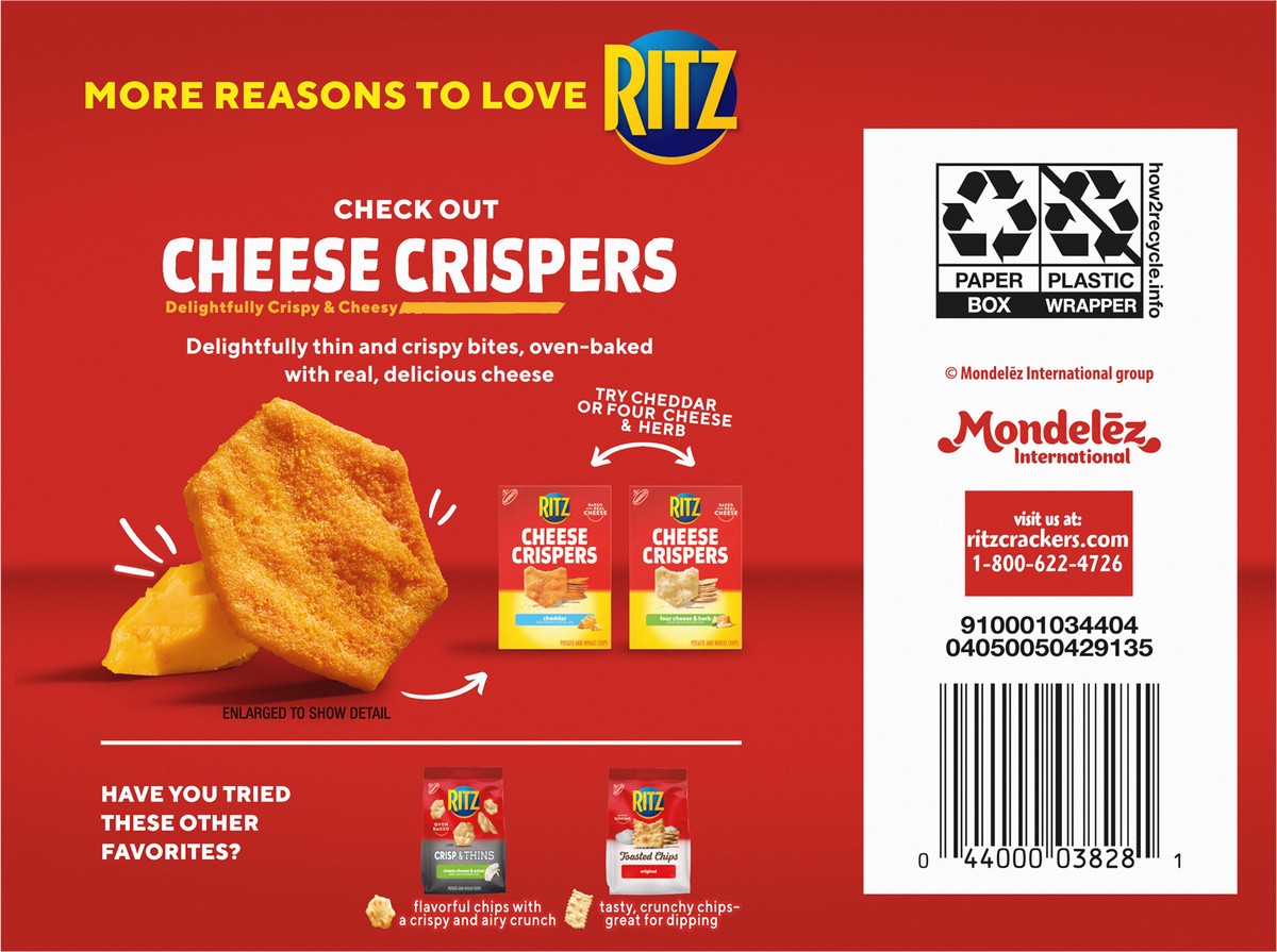 slide 7 of 13, RITZ Peanut Butter Sandwich Crackers, Family Size, 16 - 1.38 oz Snack Packs, 22.08 oz