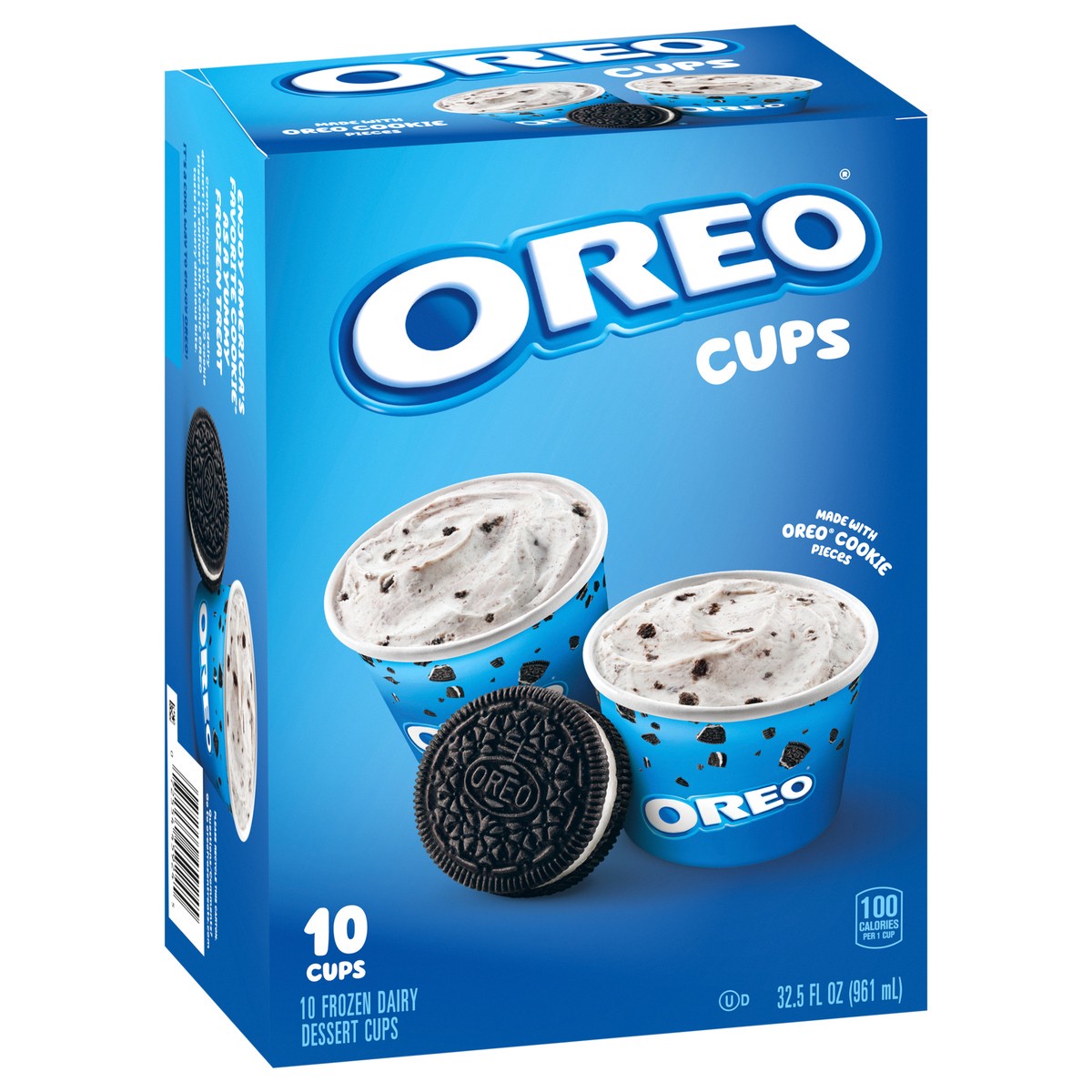 slide 9 of 9, OREO Frozen Dairy Dessert Cups, 10 Count, 32.5 oz, 10 ct