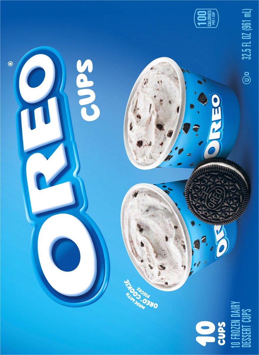 slide 2 of 9, OREO Frozen Dairy Dessert Cups, 10 Count, 32.5 oz, 10 ct
